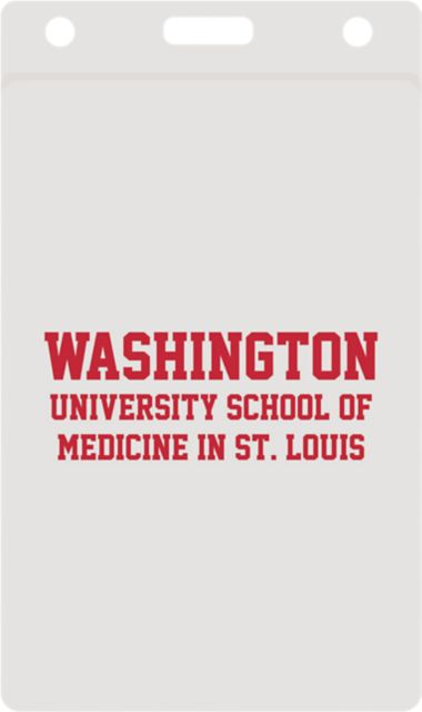 Washington University School of Medicine in St. Louis Leather Accent  Business Card Holder: Washington University - St. Louis