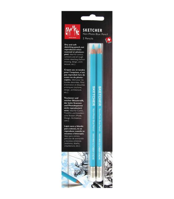 Non-photo blue pencil, pack of 2