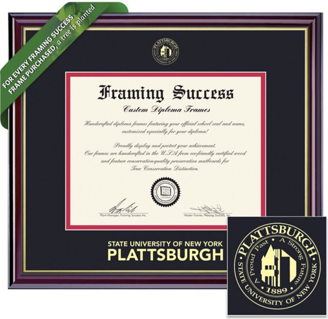 SUNY Plattsburgh Windsor Diploma Frame.