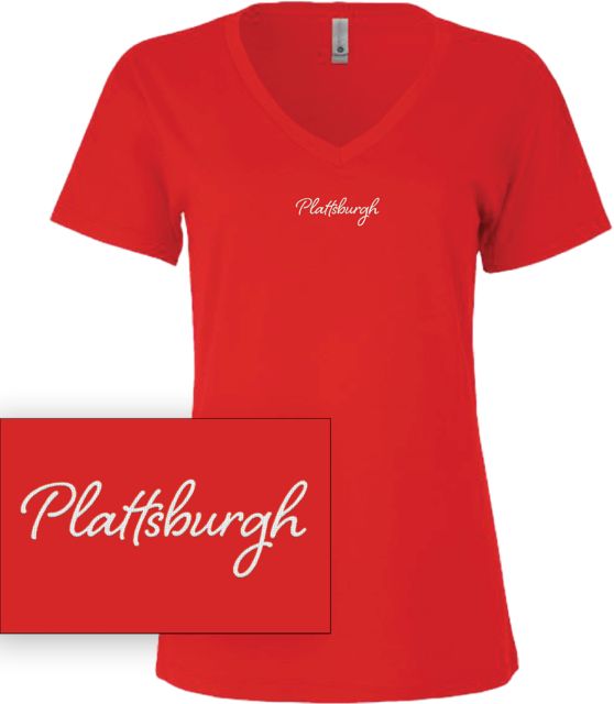 SUNY Plattsburgh Chainstitch Women's Short Sleeve T-Shirt