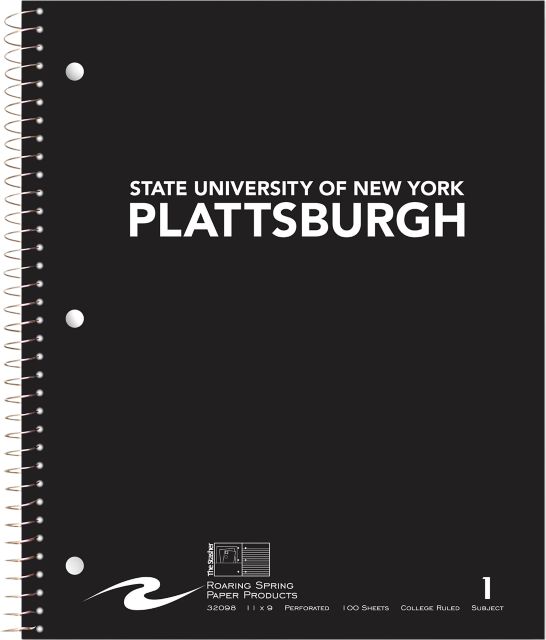 SUNY Plattsburgh Notebook 100-Sheet