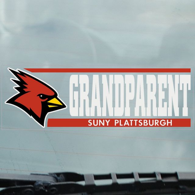 SUNY Plattsburgh Grandparent Cling Decal