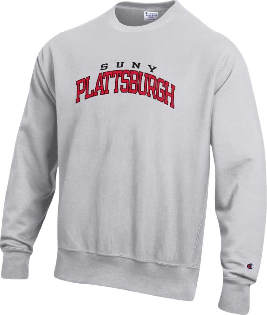 SUNY Plattsburgh Reverse Weave Crewneck Sweatshirt