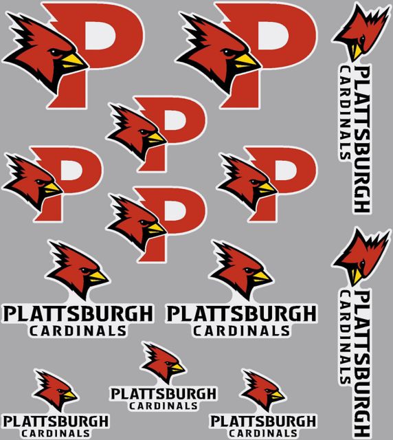 SUNY Plattsburgh Cardinals Sticker Sheet