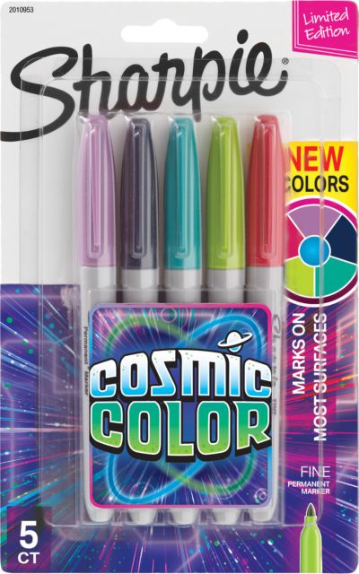 Sharpie 24 Count Permanent Markers, Fine Point, Electro Pop Assorted C -  Paper People Play