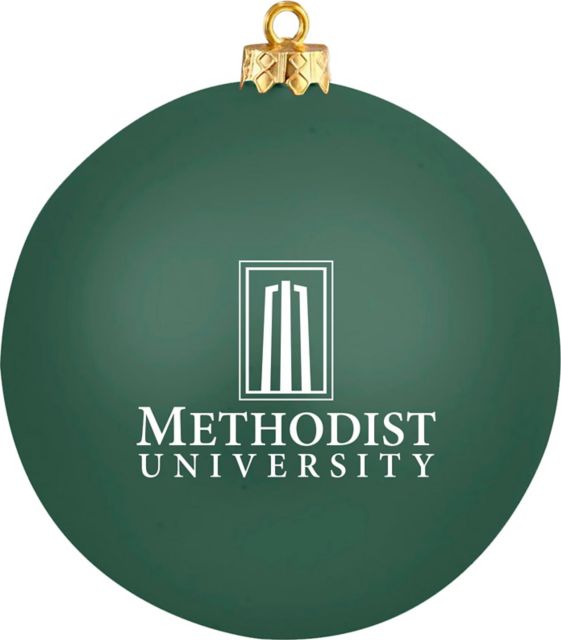 Methodist University Shatterproof Round Ornament