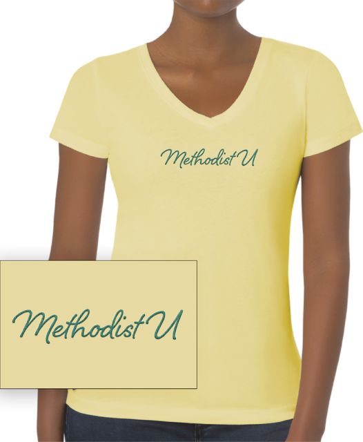 Methodist University Chainstitch Women's Short Sleeve T-Shirt
