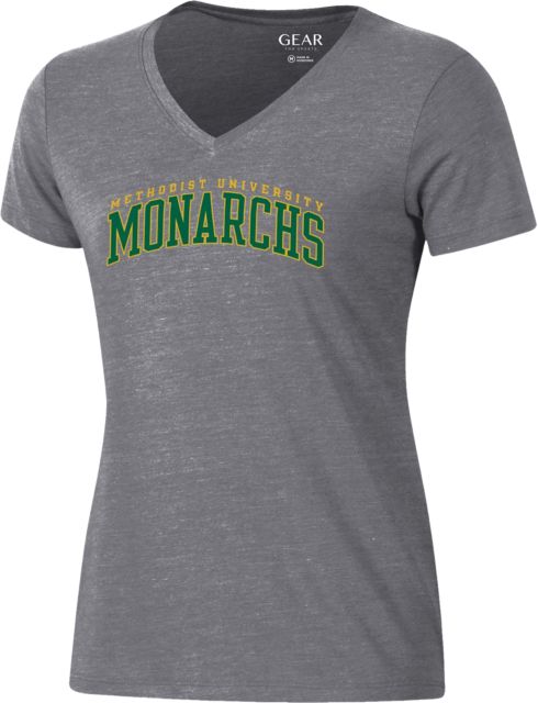 Methodist University Women's Triblend V-Neck Short Sleeve T-Shirt