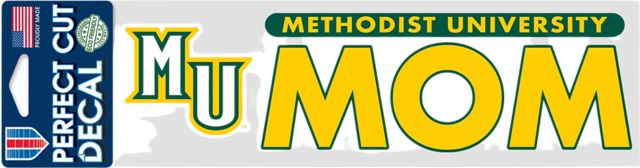 Methodist University 3'' x 10'' Mom Decal