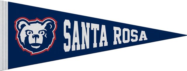 Santa Rosa Junior College 9"X24" Full Color Pennant