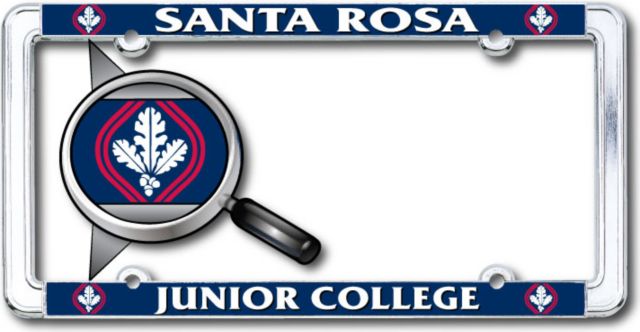 Santa Rosa Junior College Thin Dome License Plate Frame