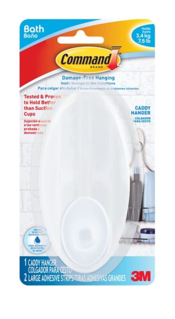 Command(TM) Caddy Hanger, 1 Caddy Hanger, 2 Large Strips