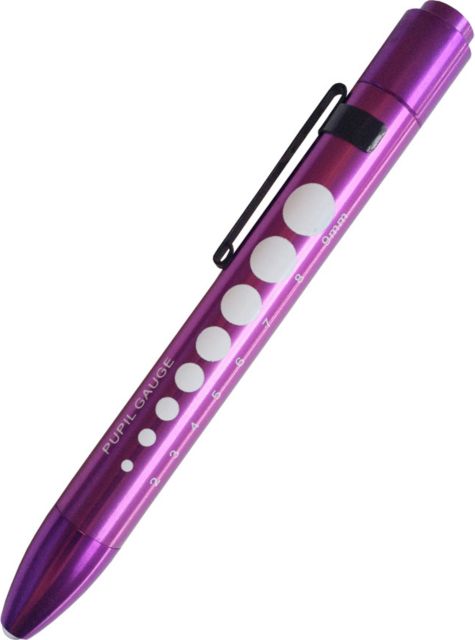 SOFT LED PUPIL GAUGE PENLIGHT IN CLAMSHELL-PURPLE