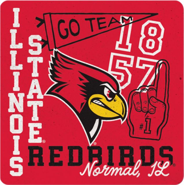 Illinois State University Redbirds 4" x 4" Coaster