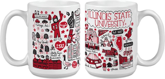 Illinois State Black Stripes 15oz Coffee Mug