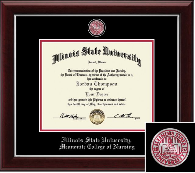 Church Hill Classics Masterpiece Diploma Frame. Mennonite College of Nursing - ONLINE ONLY
