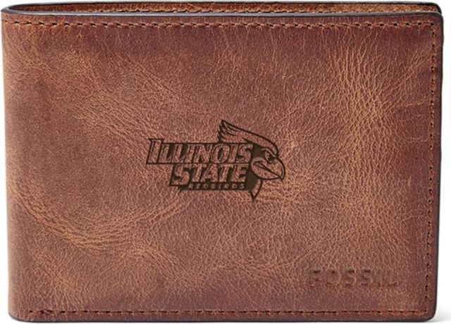 Fossil Leather Derrick Front Pocket Bifold - Brown - ONLINE ONLY