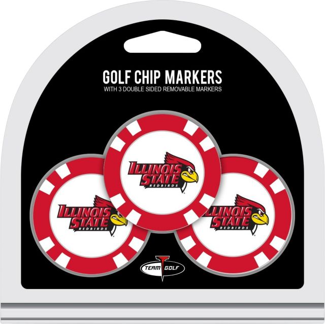 Illinois State University Golf Ball Chip Markers 3-Count
