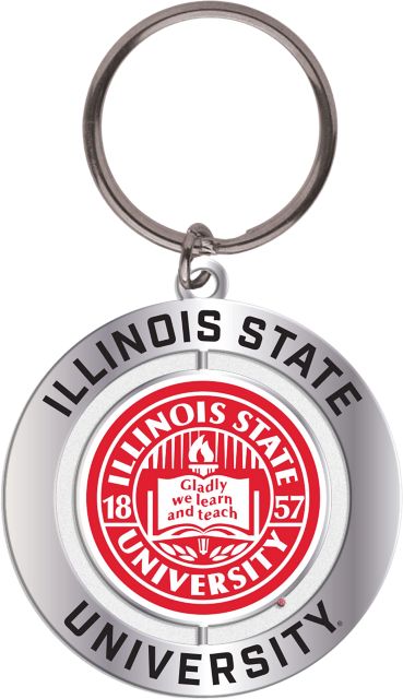 Illinois State University Spinner Key Chain