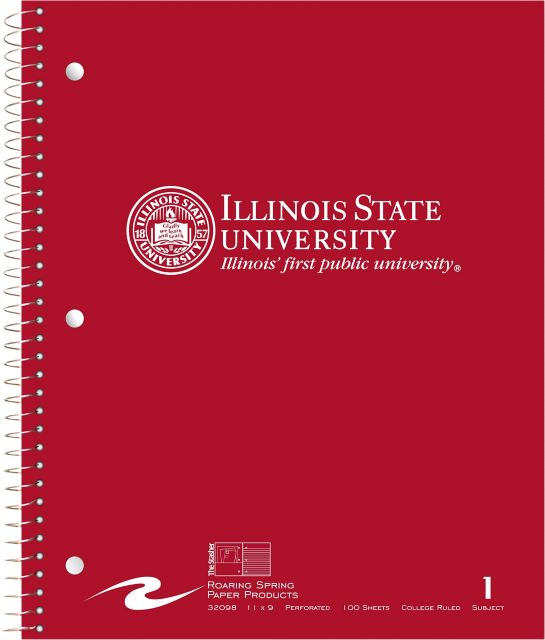 Illinois State University Notebook 100-Sheet