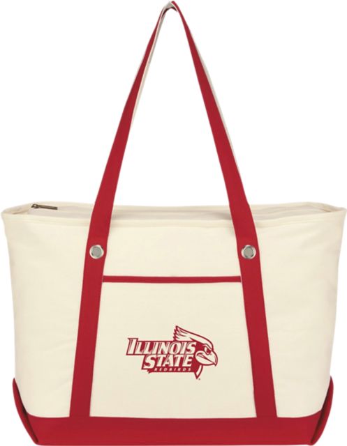 Illinois State University Redbirds Canvas Zipper Tote Bag