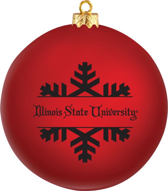 Illinois State University Round Shatterproof Ornament