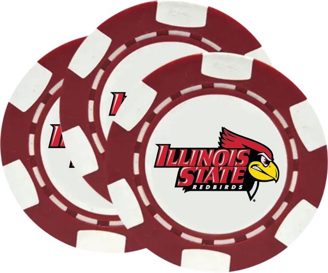 Illinois State University Chip Ball Marker 3 Pack