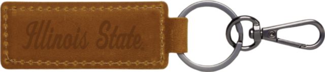 Illinois State University Leather Keychain
