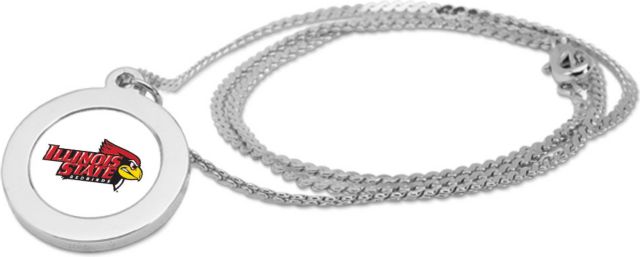 CSI Silver Pendant Necklace With Colored Medallian - ONLINE ONLY