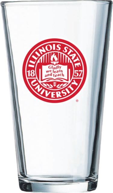 Illinois State University 16 oz. Drinking Glass