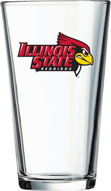 Illinois State University 16 oz. Glass