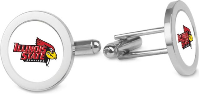 CSI Silver Cufflinks (Gift Boxed) With Colored Medallion - ONLINE ONLY