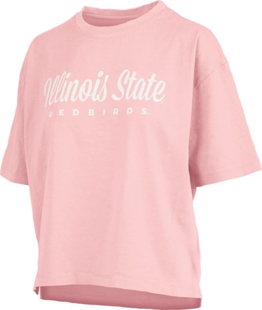 Illinois State University Women's Redbirds Cropped Short Sleeve T-Shirt