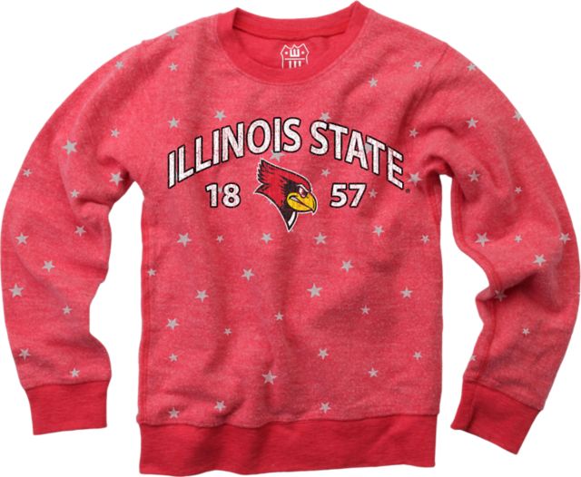 Illinois State University Girl's Star Crewneck