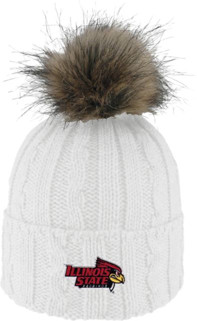 Illinois State University Women's Fur Pom Beanie