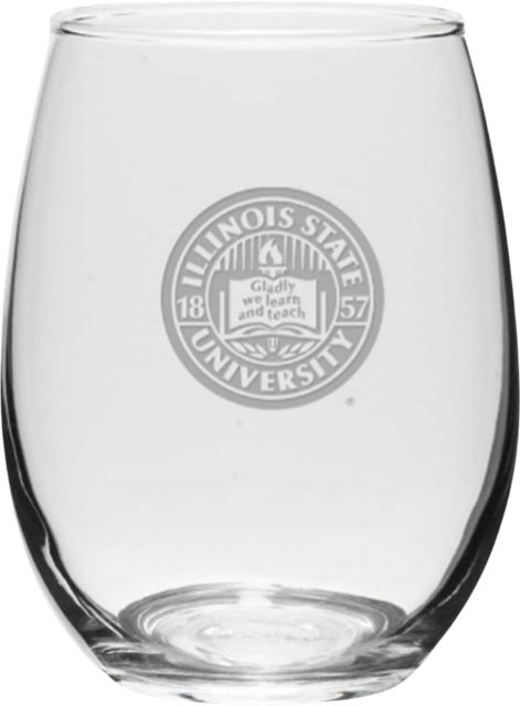 Illinois State University 21 oz. Wine Glass