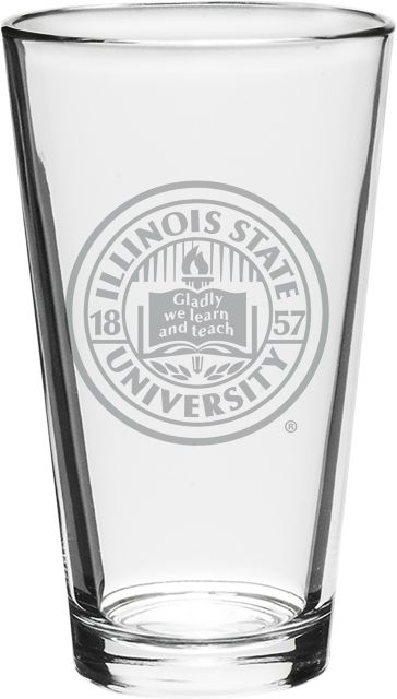 Illinois State University 16 oz. Wine Glass