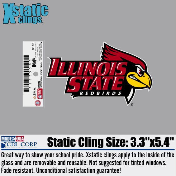 Illinois State University Redbirds Cling Decal