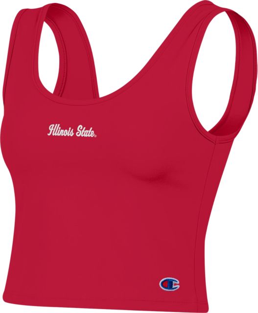 Illinois State University Women's Scoop Neck Crop Tank Top