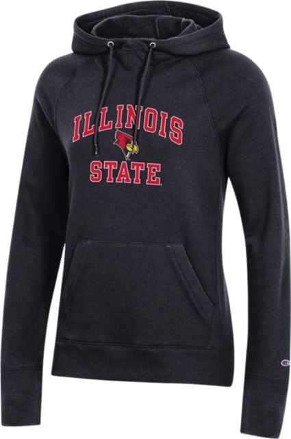 Illinois State University Redbirds Campus Hoodie Sweatshirt Black 