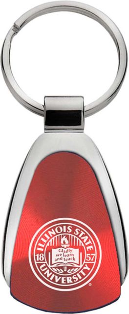Illinois State University Teardrop Keychain