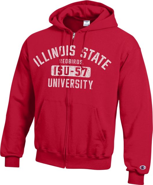 Illinois State University Redbirds Full Zip Hooded Sweatshirt