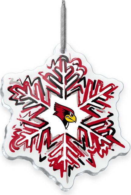 Illinois State University Snowflake 3'' x 4'' Etched Ornament