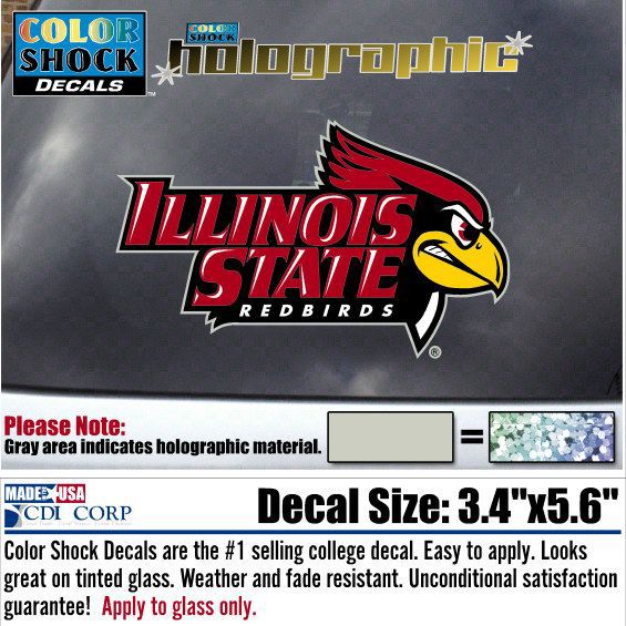 Illinois State University Redbirds Hologram Decal
