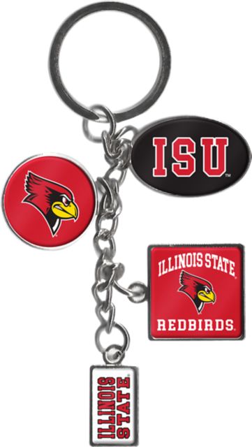 Illinois State University Dangle Keychain