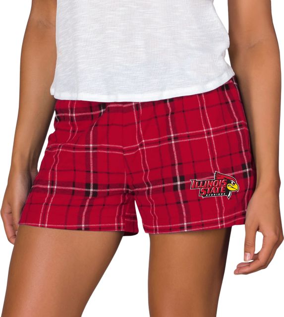 Illinois State University Women's Flannel Shorts - ONLINE ONLY
