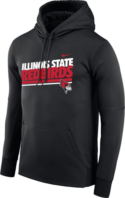 Illinois State University Redbirds Campus Hoodie Sweatshirt Black