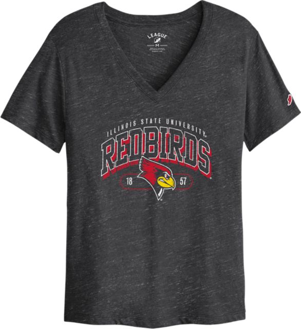 Illinois State University Redbirds Women's V-Neck Short Sleeve T-Shirt