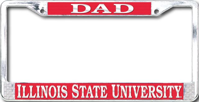 Illinois State University Dad License Plate Frame