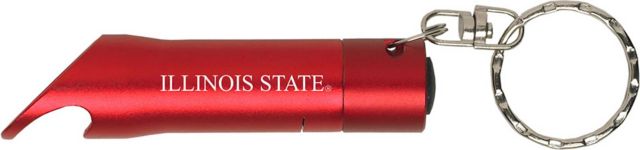 Illinois State University Keychain with Bottle Opener Flashlite